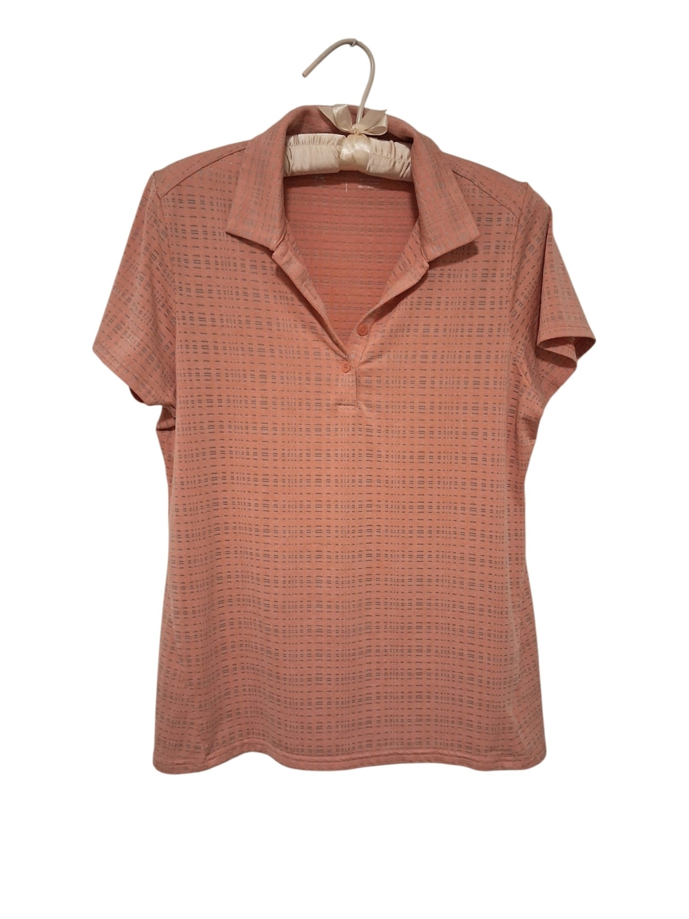 Antigua Women's Coral Short-Sleeve Polo Top Size Medium